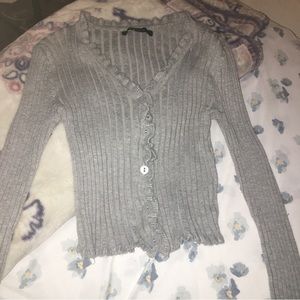 grey button up long sleeve